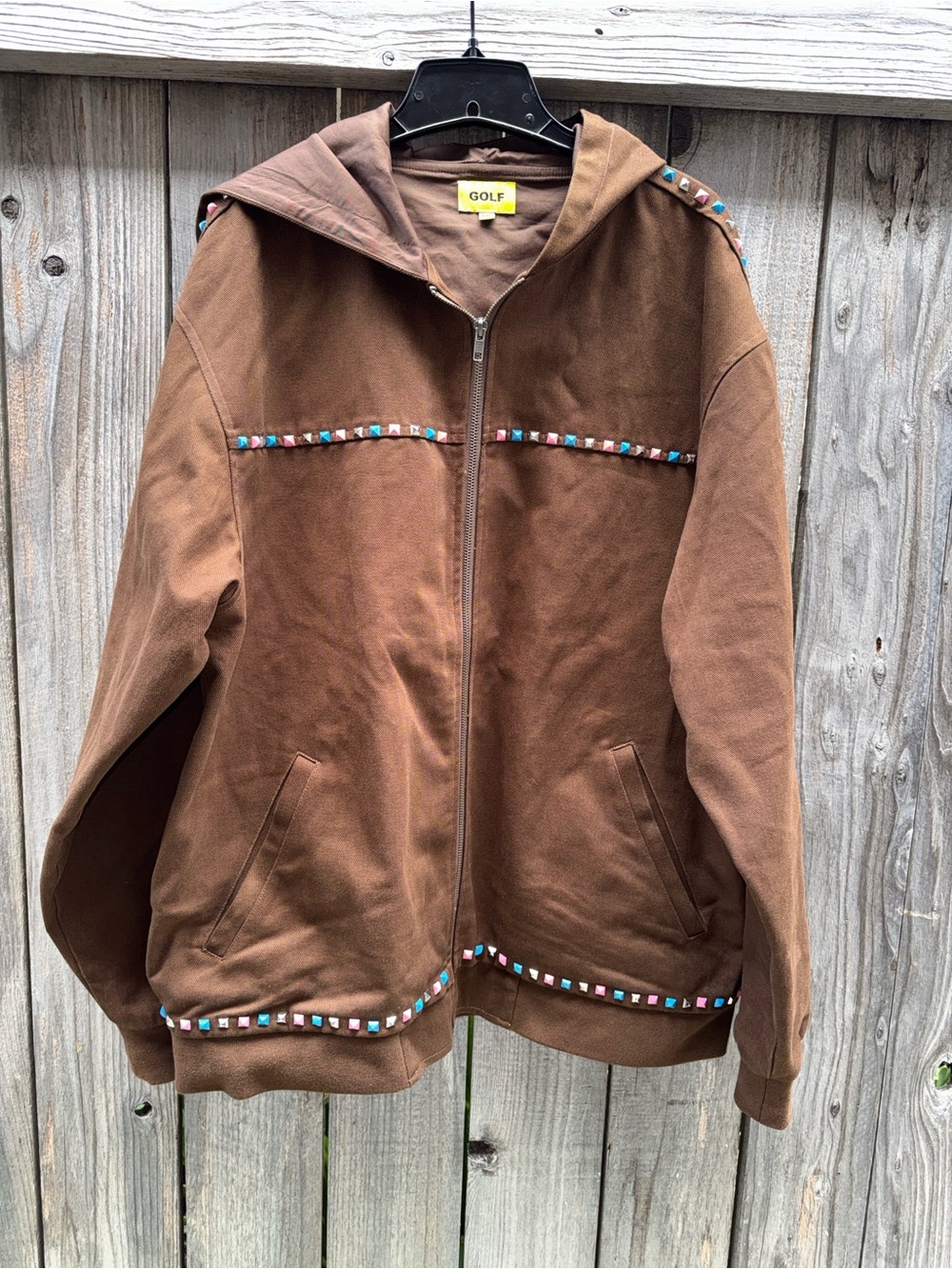 GOLF WANG STUDDED ROGUE JACKET Size XXL